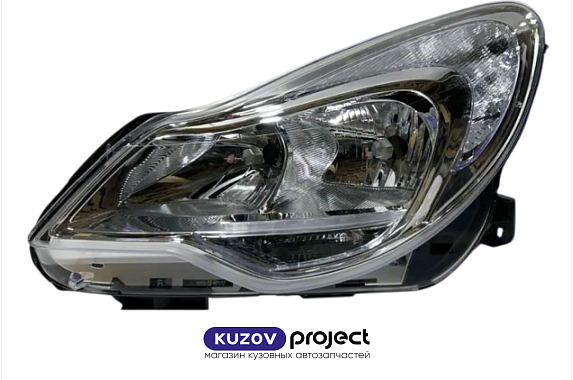 Фара левая с электрическим корректором Opel Corsa (D) 2010-2014 (TYC / Тайвань)