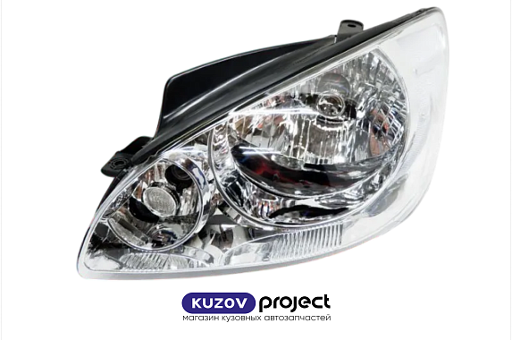 Фара левая с механическим корректором Hyundai Getz 2005-2011 (DEPO / Тайвань)